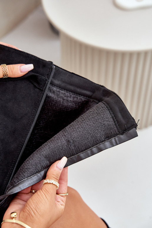 botas femininas de camurça ecológicaoParaeEMyParainiętą CholeParaką com salto cor preta Bralise botas femininas de camurça ecológicaoParaeEMyParainiętą CholeParaką com salto cor preta Bralise