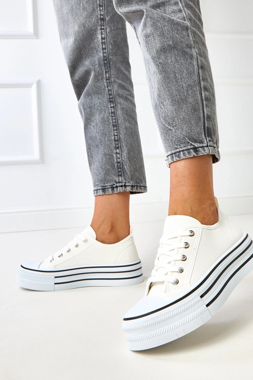 Tênis plataforma brancos Talah Tênis plataforma brancos Talah