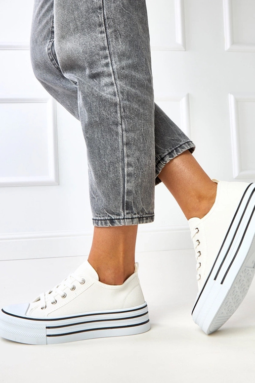 Tênis plataforma brancos Talah Tênis plataforma brancos Talah