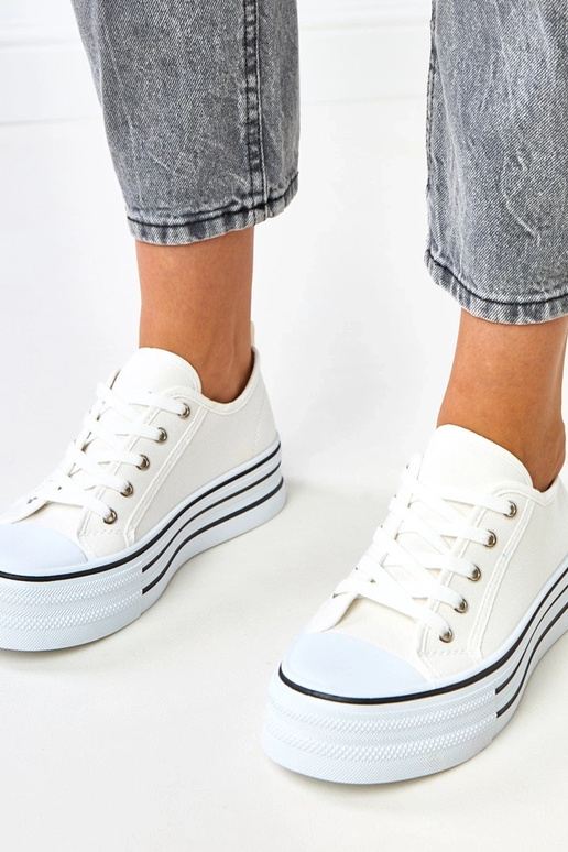 Tênis plataforma brancos Talah Tênis plataforma brancos Talah