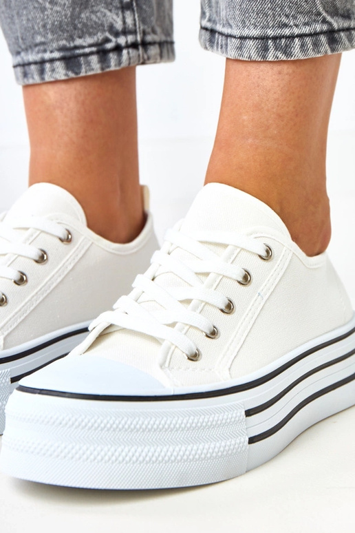 Tênis plataforma brancos Talah Tênis plataforma brancos Talah