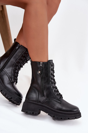 Botins de trabalho Feminino aquecimentoPodParaójnym Zamkiem cor preta Perlina