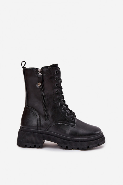 Botins de trabalho Feminino aquecimentoPodParaójnym Zamkiem cor preta Perlina