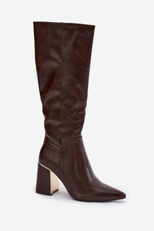 botas femininas com salto Ze cor douradam Elemento CzekoladoParae Alessine botas femininas com salto Ze cor douradam Elemento CzekoladoParae Alessine