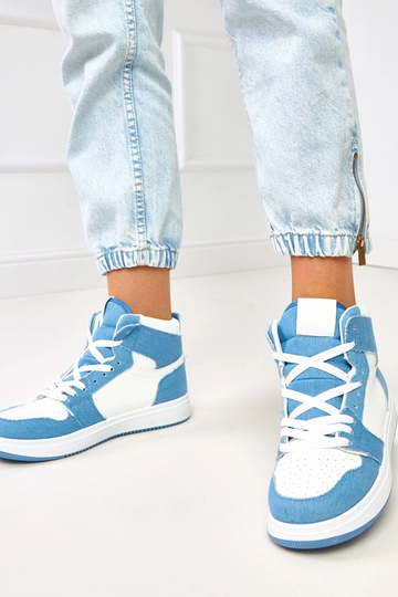 Tênis altos acima do tornozelo com motivos de jeans "Kasna" 2