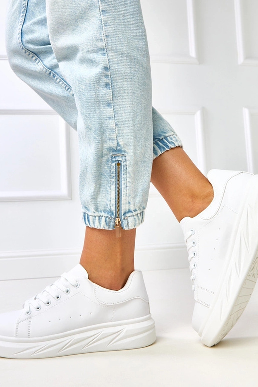 Tênis brancos com plataforma "Rosier"