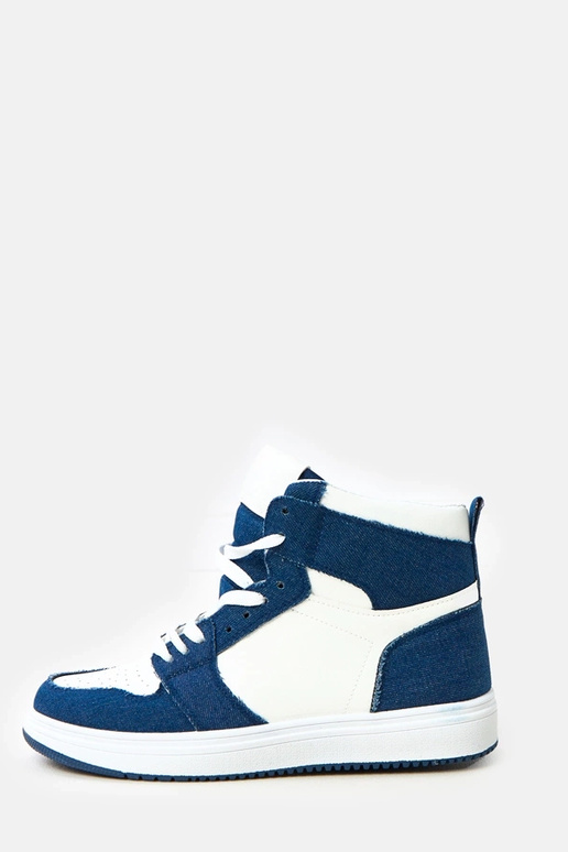 Tênis altos acima do tornozelo com...