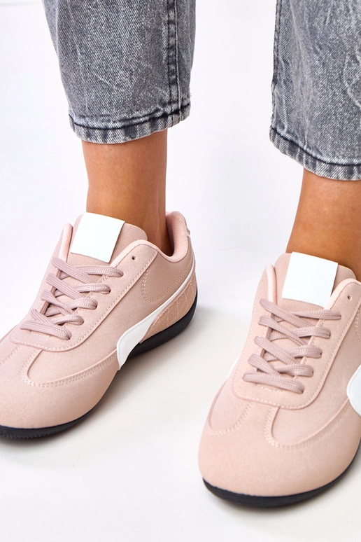 Ténis rosas com detalhe branco Manaar Ténis rosas com detalhe branco Manaar