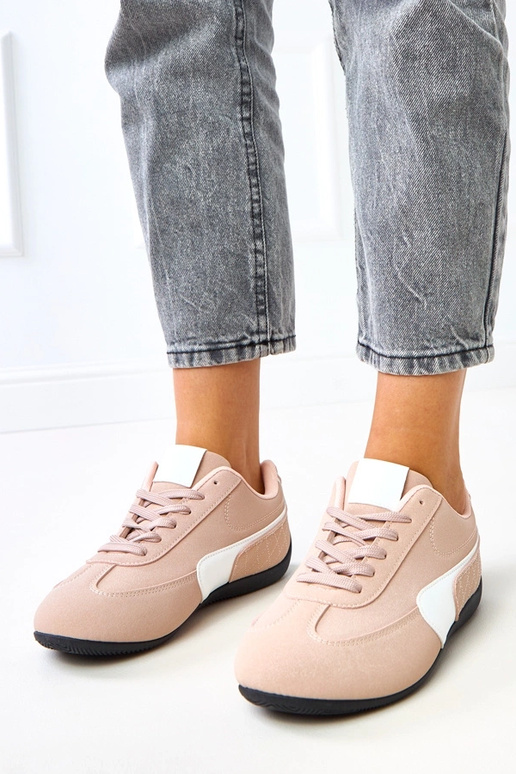 Ténis rosas com detalhe branco Manaar Ténis rosas com detalhe branco Manaar