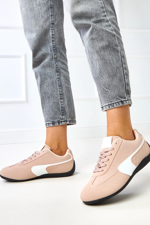 Ténis rosas com detalhe branco Manaar Ténis rosas com detalhe branco Manaar