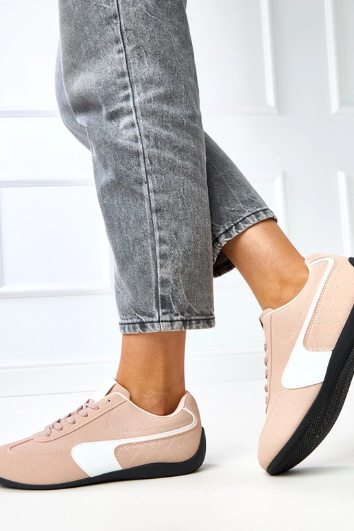 Ténis rosas com detalhe branco Manaar Ténis rosas com detalhe branco Manaar