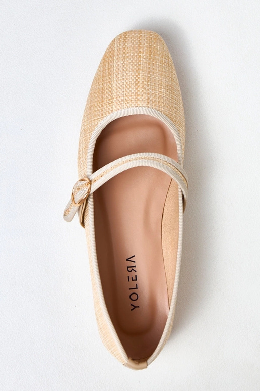 Bailarinas trançada em tom de areia... Bailarinas trançada em tom de areia...