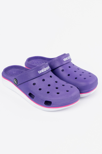 Cor violeta sapato typu Crocs