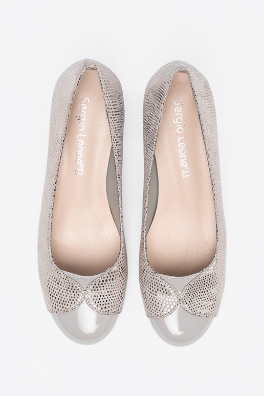 cor cinza salto alto ze pratam zdobieniem