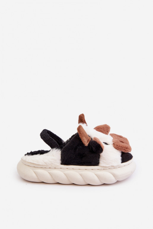 Infantil com um casaco de pele Chinelos Com um tema KroParay cor branca Tamorrin Infantil com um casaco de pele Chinelos Com um tema KroParay cor branca Tamorrin