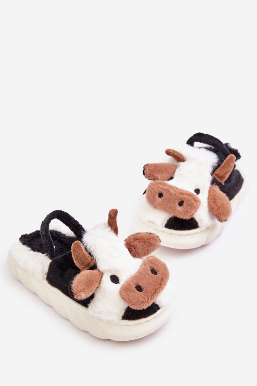 Infantil com um casaco de pele Chinelos Com um tema KroParay cor branca Tamorrin Infantil com um casaco de pele Chinelos Com um tema KroParay cor branca Tamorrin