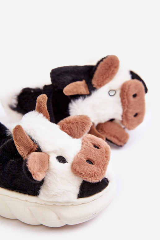 Infantil com um casaco de pele Chinelos Com um tema KroParay cor branca Tamorrin Infantil com um casaco de pele Chinelos Com um tema KroParay cor branca Tamorrin