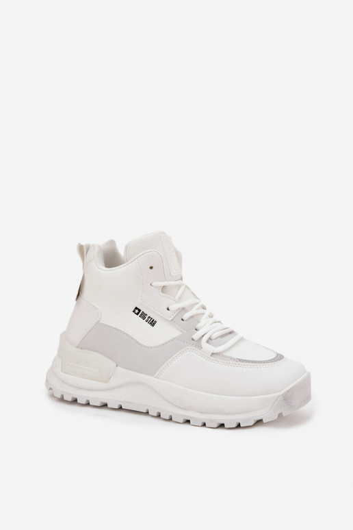 tênis Feminino com uma plataforma Big Star SS274510 cor branca