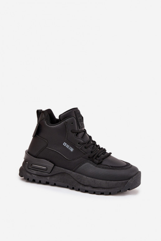 tênis Feminino com uma plataforma Big Star SS274509 cor preta tênis Feminino com uma plataforma Big Star SS274509 cor preta