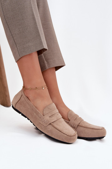 Mocassins Mocassins Apartamento feminino bege Roseline