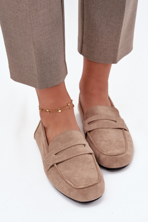 Mocassins Mocassins Apartamento feminino bege Roseline