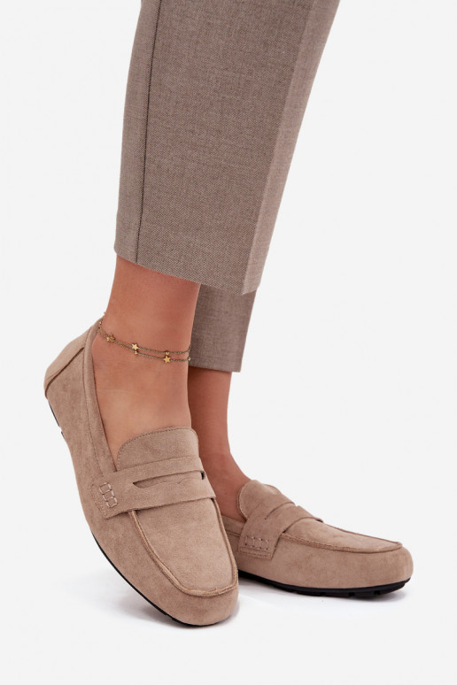 Mocassins Mocassins Apartamento feminino bege Roseline