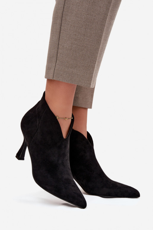 sapatos de salto baixo para mulheres com salto fino de camurça ecológicaoParae cor preta Jolivra sapatos de salto baixo para mulheres com salto fino de camurça ecológicaoParae cor preta Jolivra