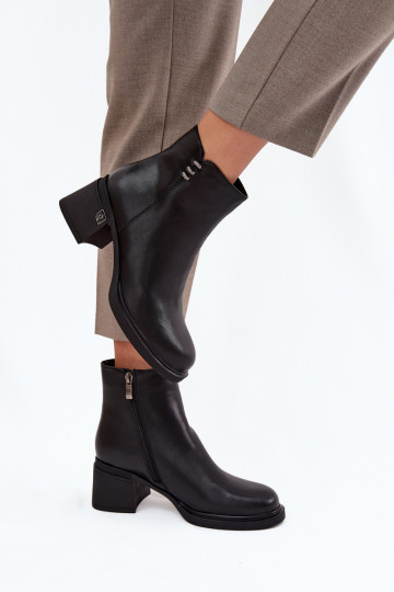 Pele aquecimento Botas femininas Klocke Vinceza 91159 cor preta