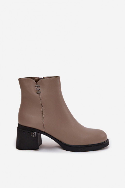 Pele aquecimento Botas femininas Klocke Vinceza 91159 bege