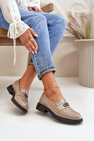 Mocassins de couro...