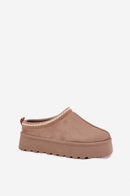 Baixo Botas de neve FemininoHaftem com uma plataforma bege Habilitadorirya