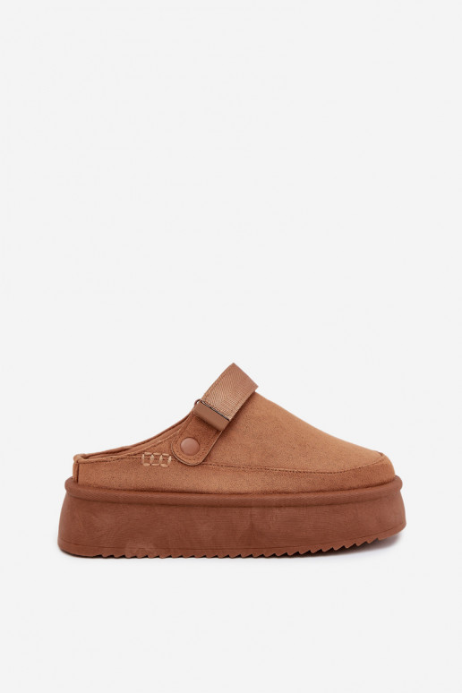 Botas de neve Feminino com uma plataformacom fecho adesivoem cor marrom Jorielle Botas de neve Feminino com uma plataformacom fecho adesivoem cor marrom Jorielle