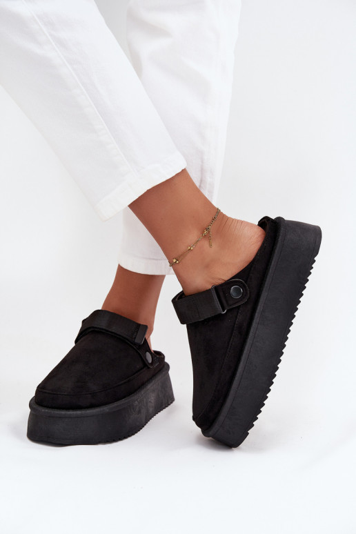 Botas de neve Feminino com uma plataformacom fecho adesivoem cor preta Jorielle