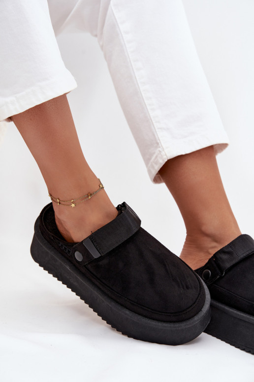 Botas de neve Feminino com uma plataformacom fecho adesivoem cor preta Jorielle