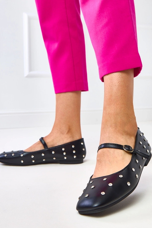 Sapatilhas pretas com cristais "Heidi" Sapatilhas pretas com cristais "Heidi"