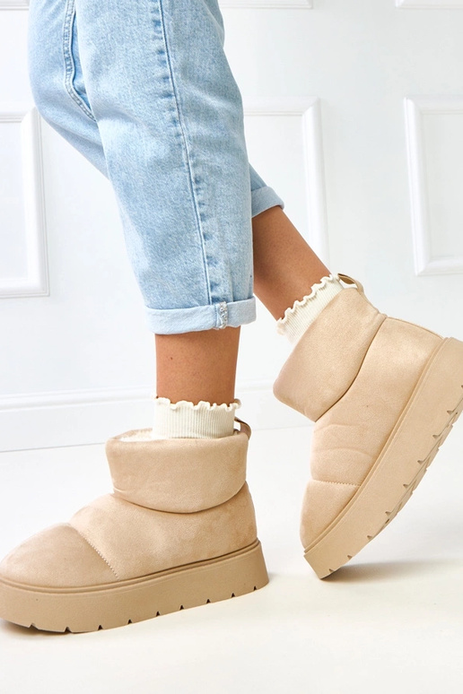 Botas de neve acolchoadas em tom...