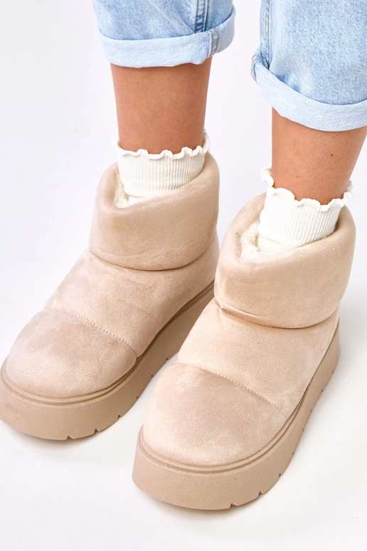 Botas de neve acolchoadas em tom...