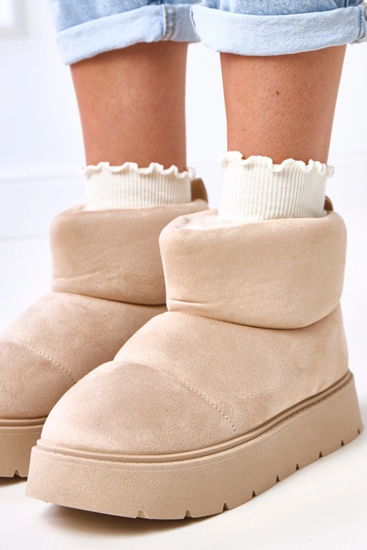 Botas de neve acolchoadas em tom...