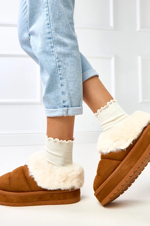 Botas de neve curtas marrons,...