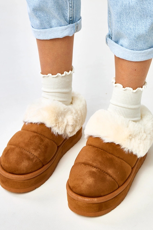 Botas de neve curtas marrons,...