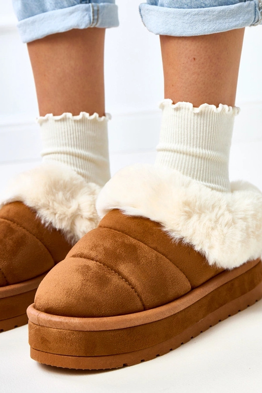 Botas de neve curtas marrons,...