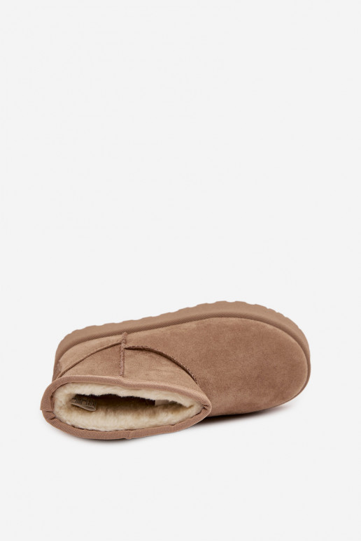 Botas de neve Infantil aquecimento com pelo por dentro SS374020 bege Botas de neve Infantil aquecimento com pelo por dentro SS374020 bege