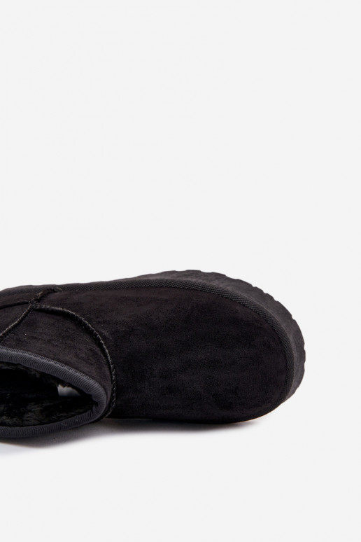 Botas de neve Infantil aquecimento com pelo por dentro SS374018 cor preta Botas de neve Infantil aquecimento com pelo por dentro SS374018 cor preta