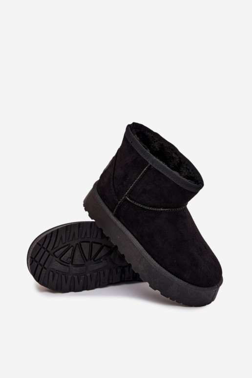 Botas de neve Infantil aquecimento com pelo por dentro SS374018 cor preta Botas de neve Infantil aquecimento com pelo por dentro SS374018 cor preta