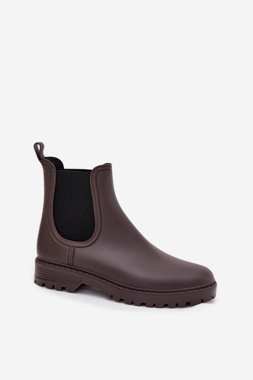 Botas de borracha FemininoElastycznymi EMstaParakami CzekoladoParae Ciariel Botas de borracha FemininoElastycznymi EMstaParakami CzekoladoParae Ciariel