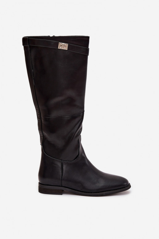 aquecimento botas femininas com salto largo com alças I cor pratam Detalem cor preta Geraline aquecimento botas femininas com salto largo com alças I cor pratam Detalem cor preta Geraline