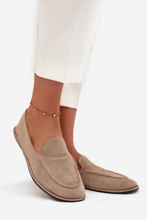 mocassins femininosde camurça ecológicau isósceles bege Miryelle mocassins femininosde camurça ecológicau isósceles bege Miryelle