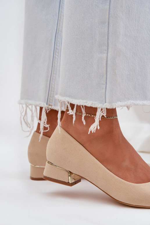 Sapato De salto baixo I Szpiczastymi Noskami bege Terilara Sapato De salto baixo I Szpiczastymi Noskami bege Terilara