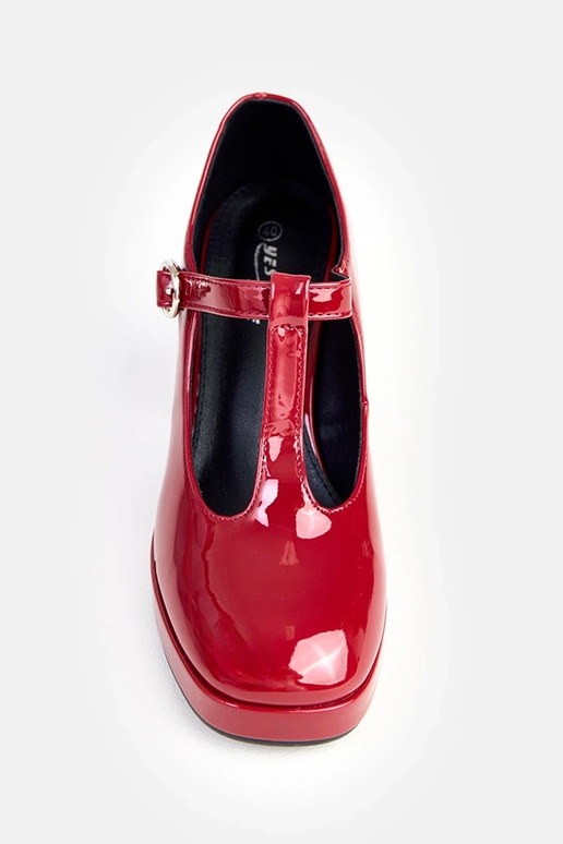 Sapatos bordô de salto com fecho Adaoha Sapatos bordô de salto com fecho Adaoha