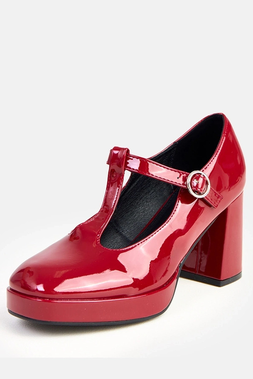 Sapatos bordô de salto com fecho Adaoha Sapatos bordô de salto com fecho Adaoha